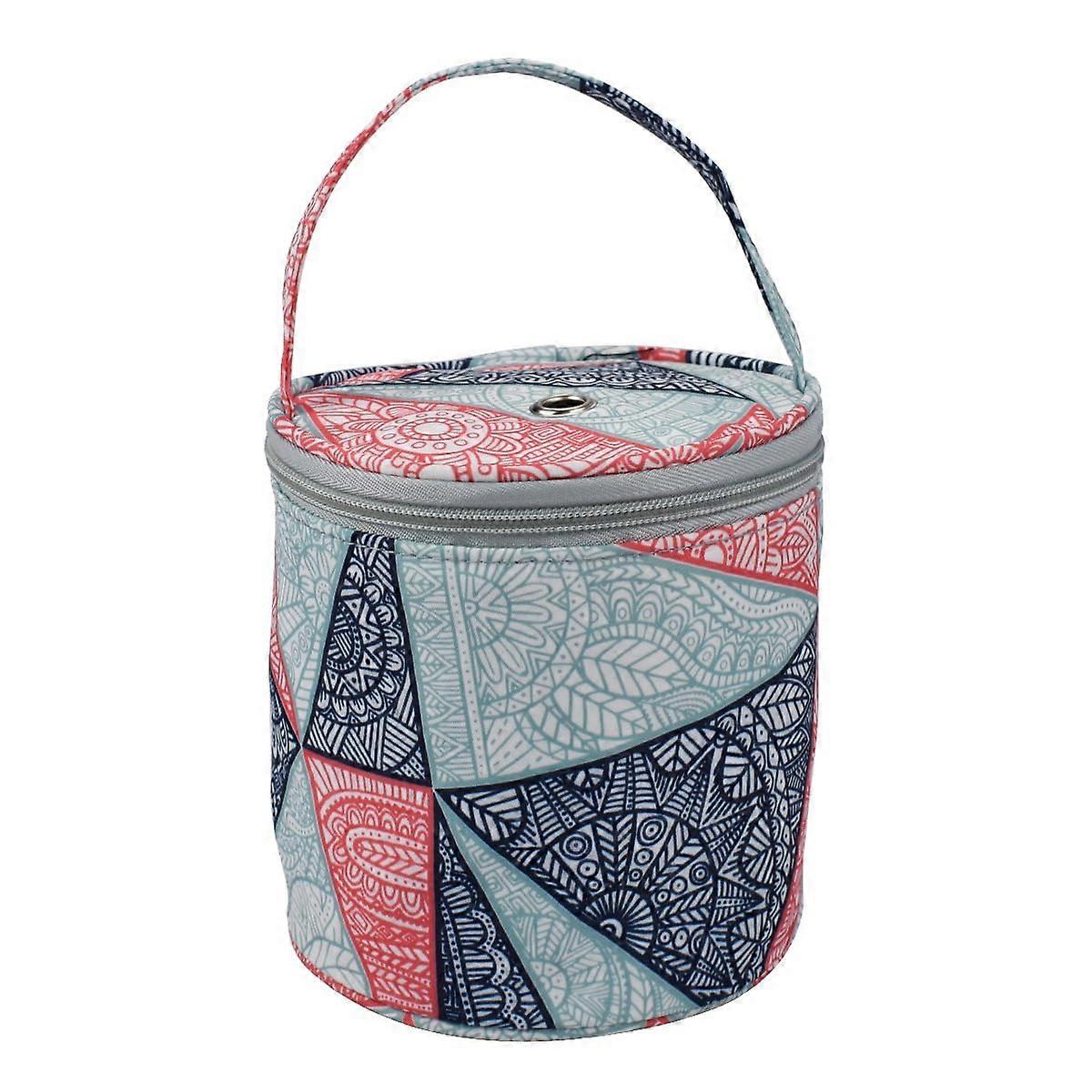 Small Yarn Storage Bag with Zipper Closure, Portable Knitting Organizer for Crochet Projects