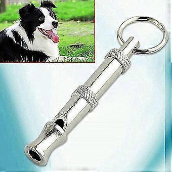 Welpe Haustier Hund Pfeife Zweifarbige Ultraschallflöte Stop Bellen Ultraschall Schall Repeller Katzentraining Schlüsselanhänger für Hundetraining