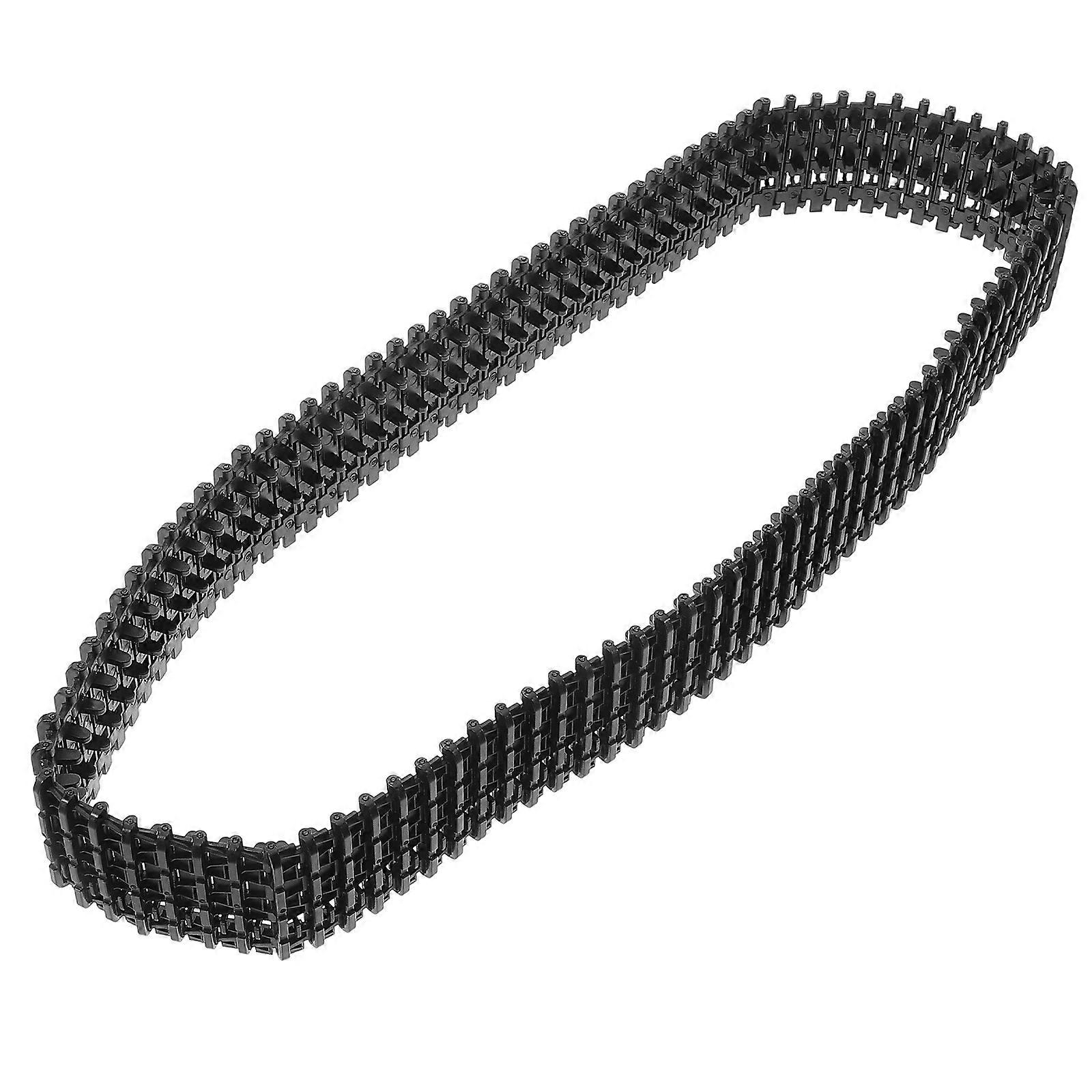 Durable Plastic Tank Track for DIY Robot Projects Black Realistic Design 78576