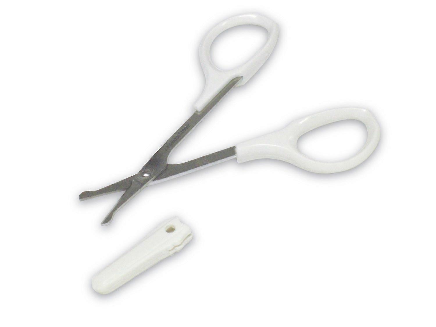 Safety Scissors with Protective Cap, Rounded Tip and Mirror Finish Blades for Children