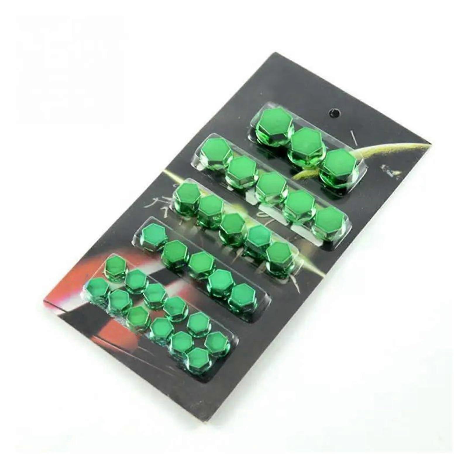 Motorcycle Bolt Caps for VOGE DS525X Green Set, RustProof Nut Covers, Easy Installation