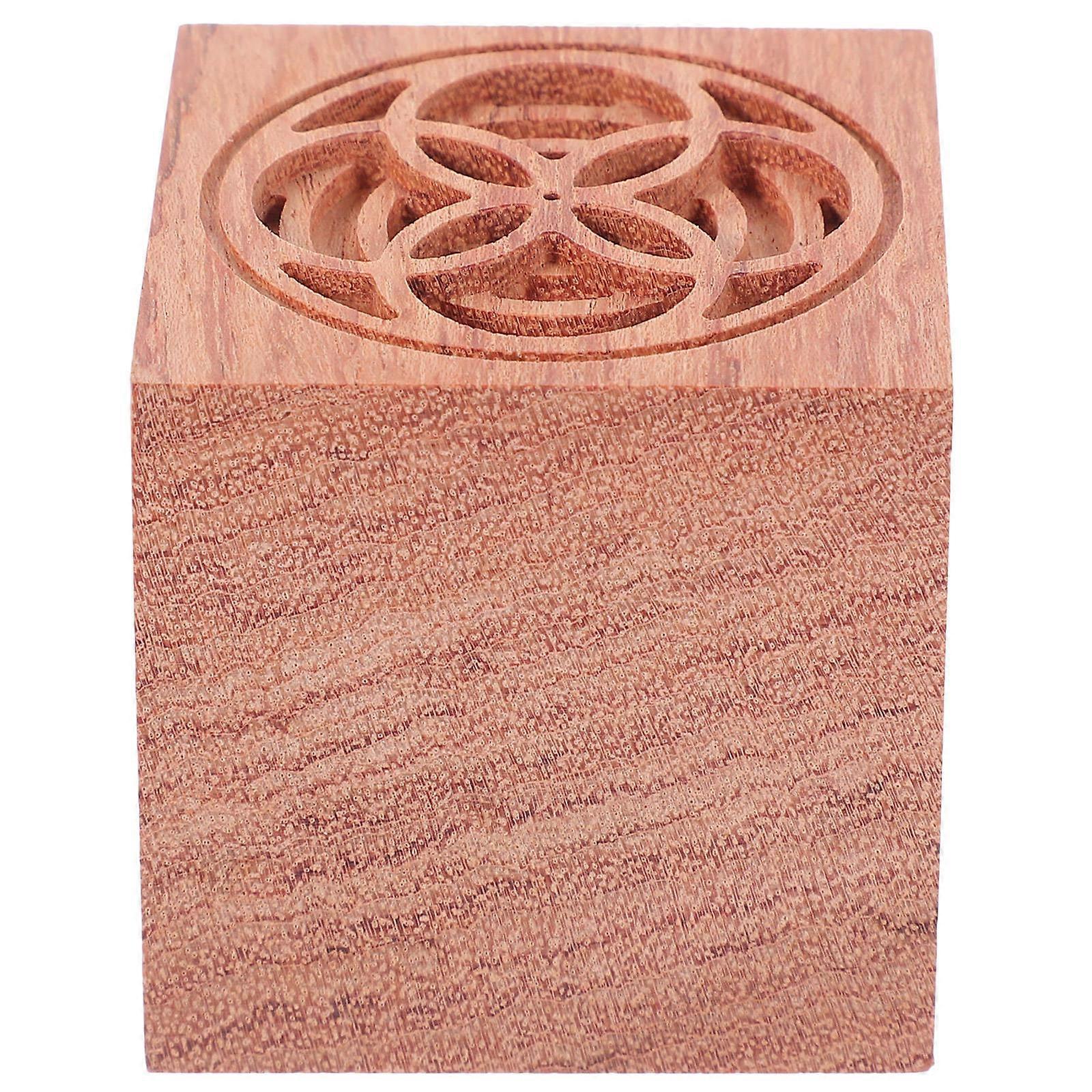 Wood Diffuser Aroma Diffuser Wooden Cube Suitable For Indoor Use Brown Simple And Elegant 1Pcs
