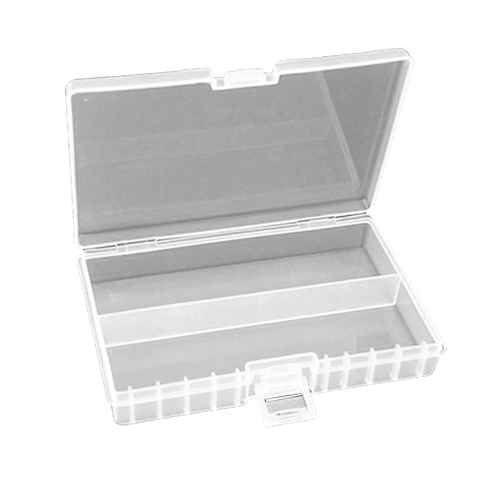 Storage Box, Battery Box, Clear, for 48 AAA AA Batteries, Plastic Battery Box