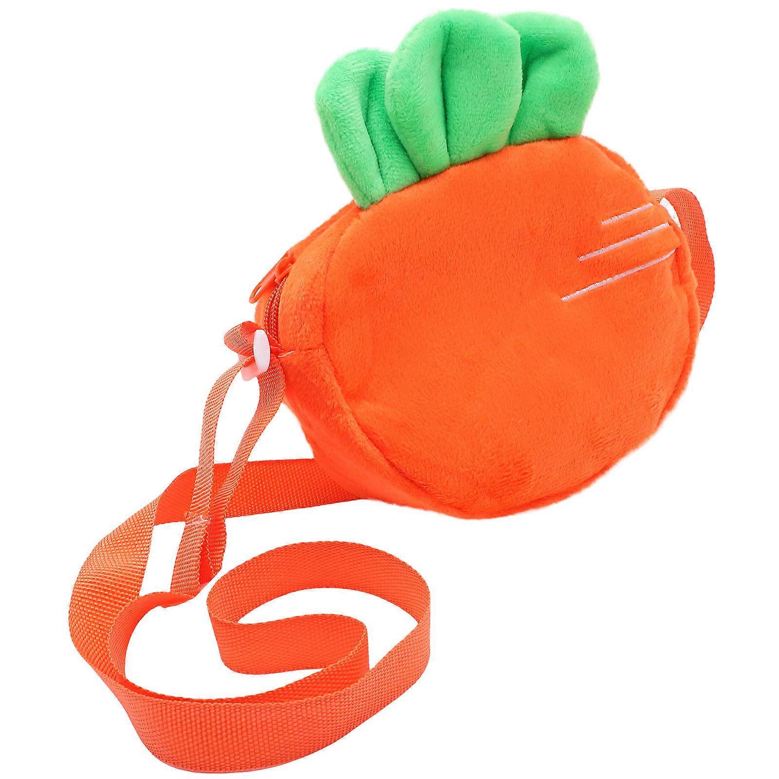 Karottenfarbene Umhängetasche aus Canvas, orange