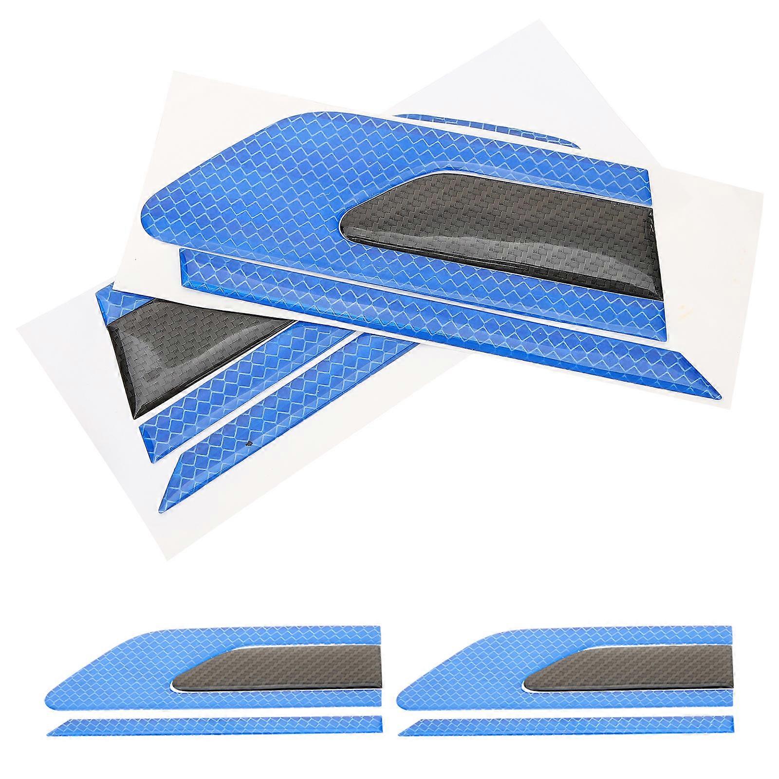 Car Decoration 4Pcs Reflective Strips Adhesive Stickers Enhanced Visibility Parking Function