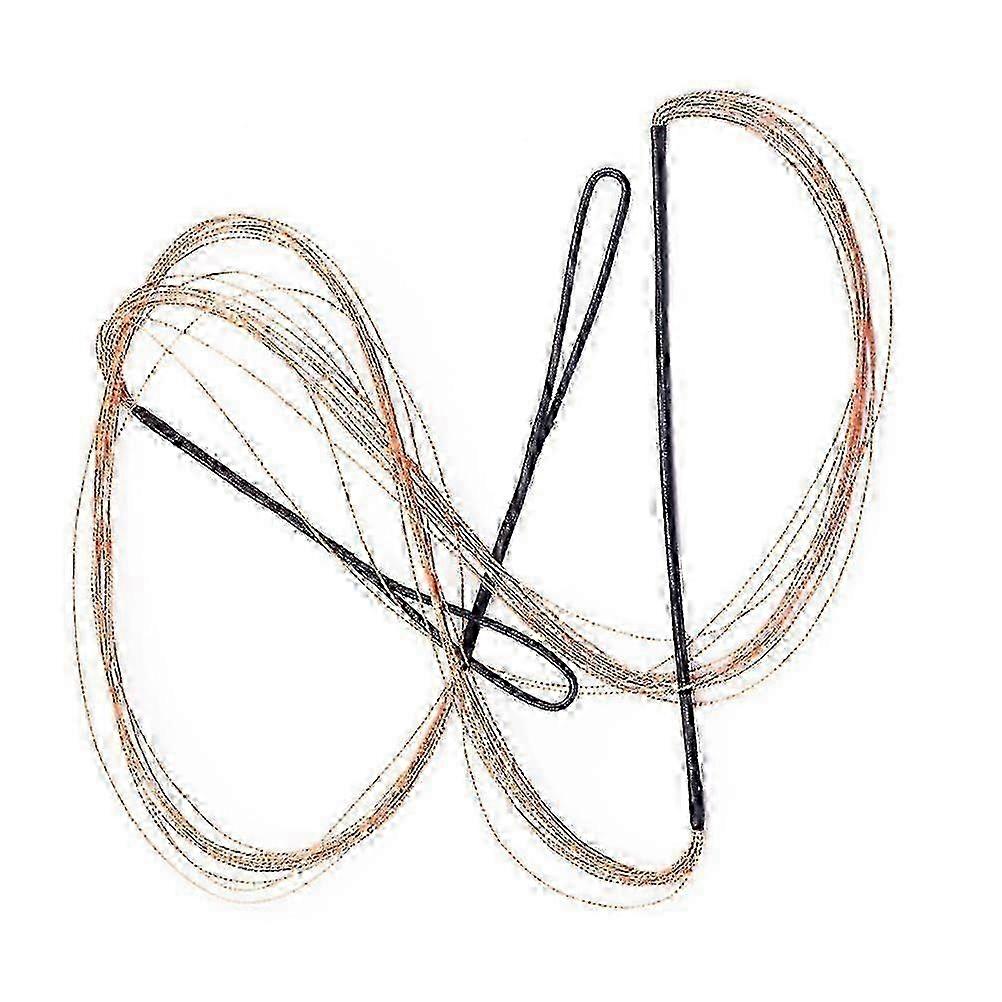 25-26 1pc Practical Archery Bow String Straight Draw Bowstring Hunting Tool (Chocolate)