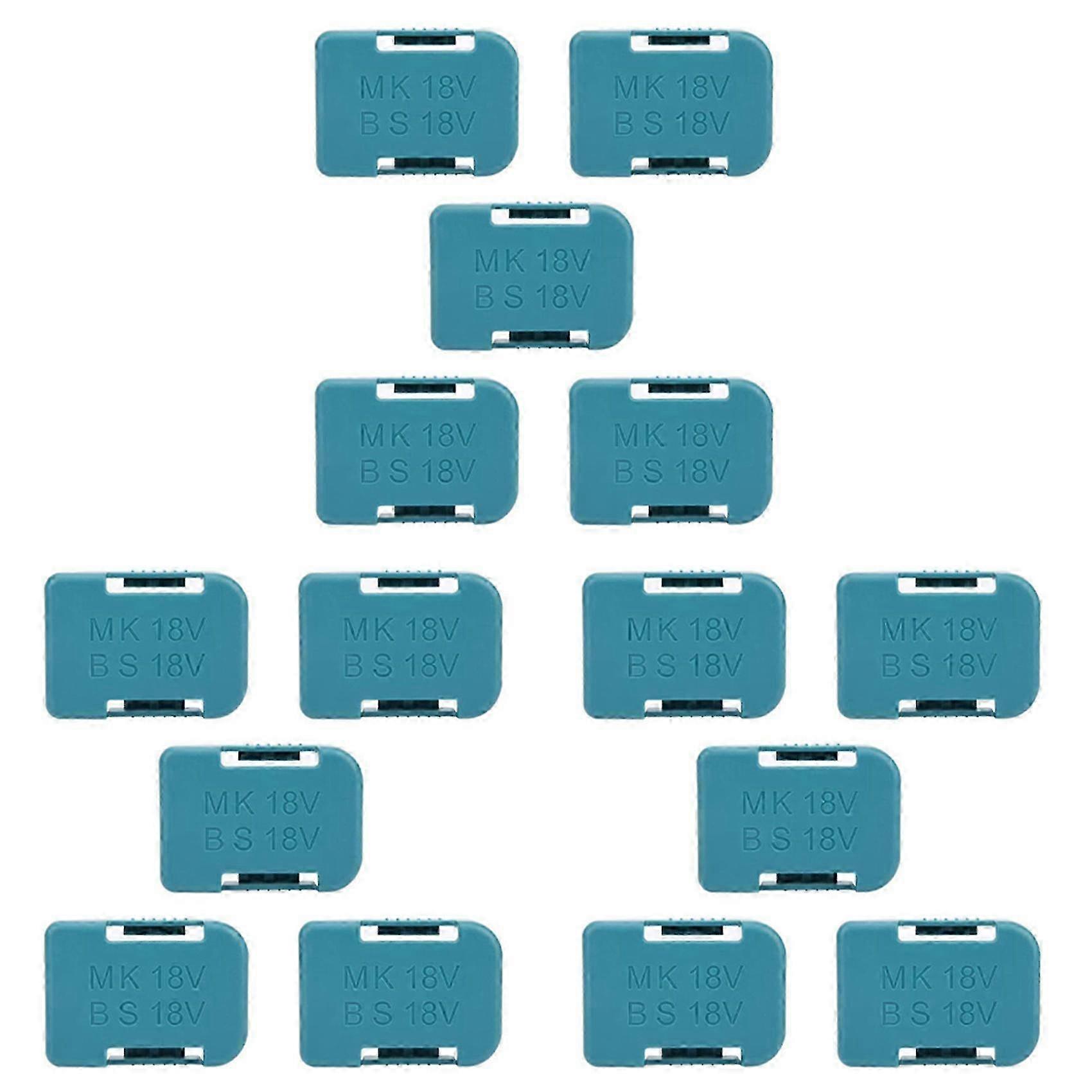 15-Pack Battery Storage Rack Holder Case for 18V Power Tools (Blue)