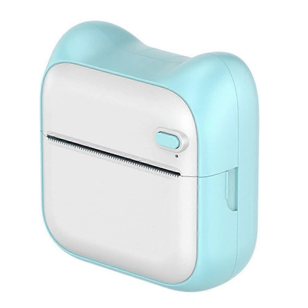 Portable Photo Printer Bluetooth 4.0 Inkless Thermal Printing for Smartphone Android iOS Blue