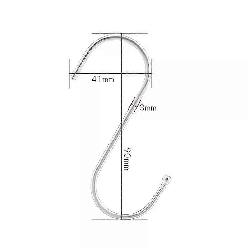 Stainless Steel S-Shape Hook Multi-function Kitchen Bedroom Railing S Hanger Hook Clasp Holder Hooks Hanging Clothes Rack