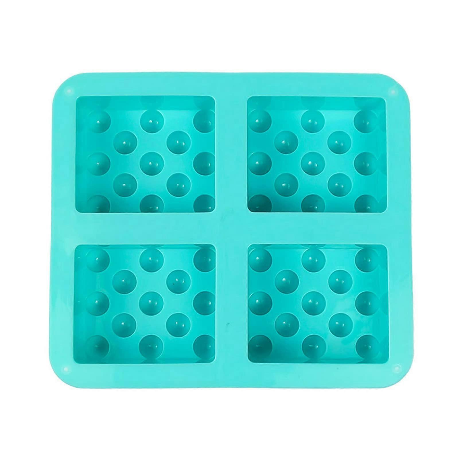 Silicone Soap Mold 4 Cavity Rectangle Flexible NonStick for Handmade Soap Making Easy Demolding