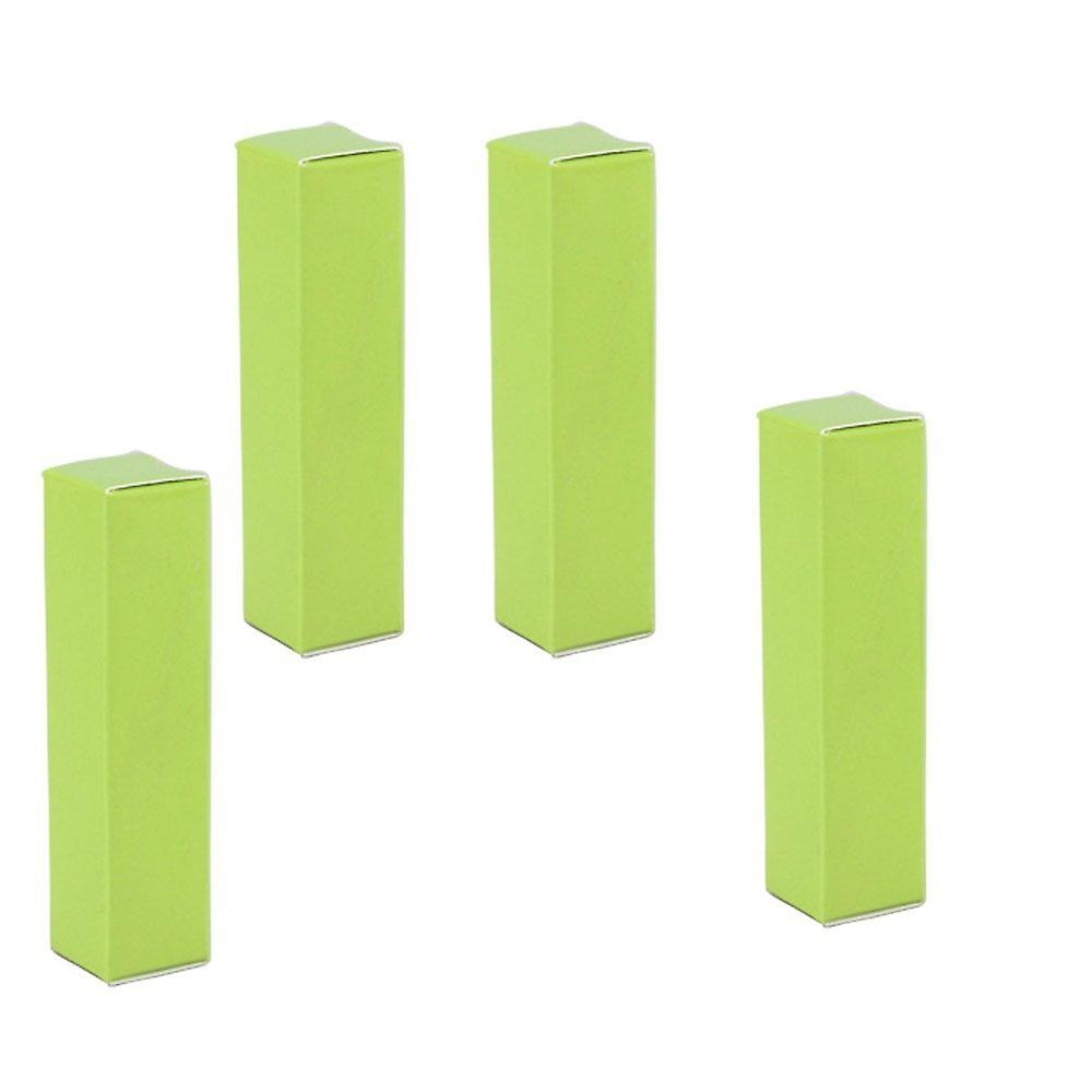 50pcs Rectangular Paper Lip Balm Packaging Boxes Olive Green Custom Label Ready Gift Packing