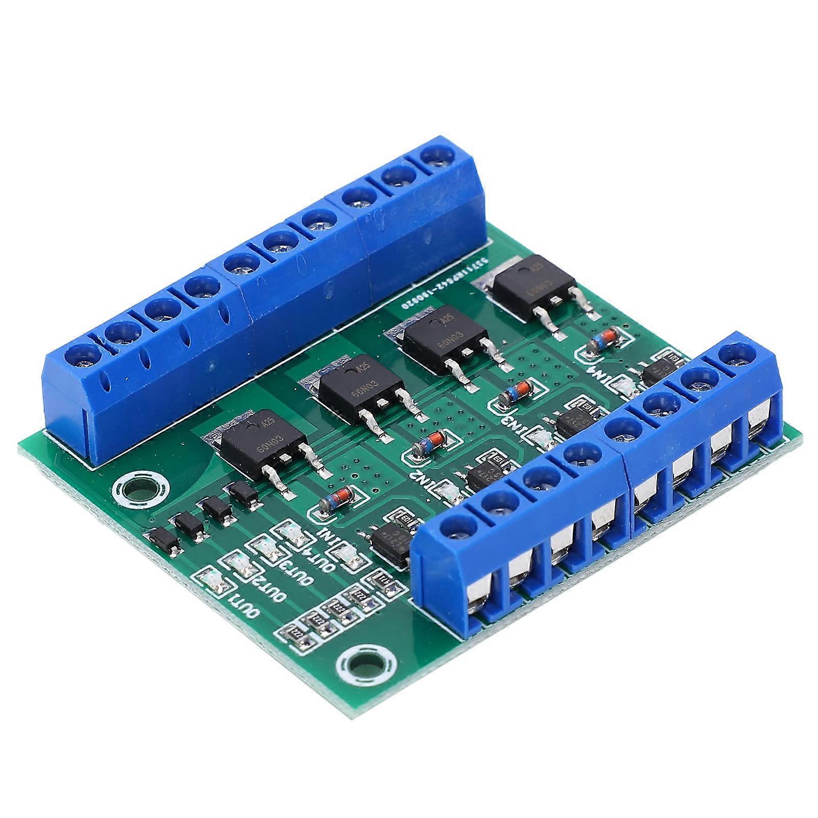 PWM Motor Speed Controller 4Channel 3.7V27V DC Driver Module with LED Indicator Anti‑Interference