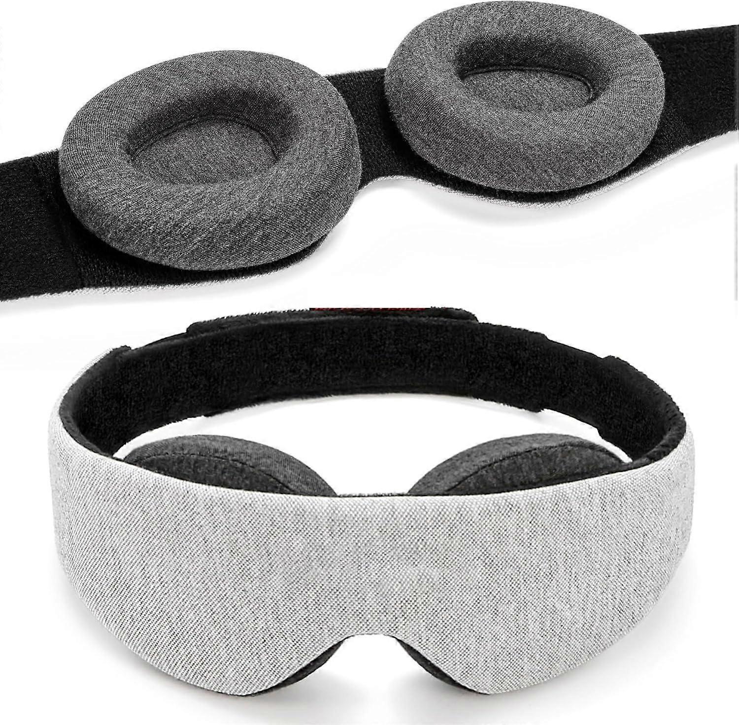 Manta Sleep Mask With Light Blocking And Zero Intraocular Pressure Comfortable And Adjustable Perfect For Sleeping