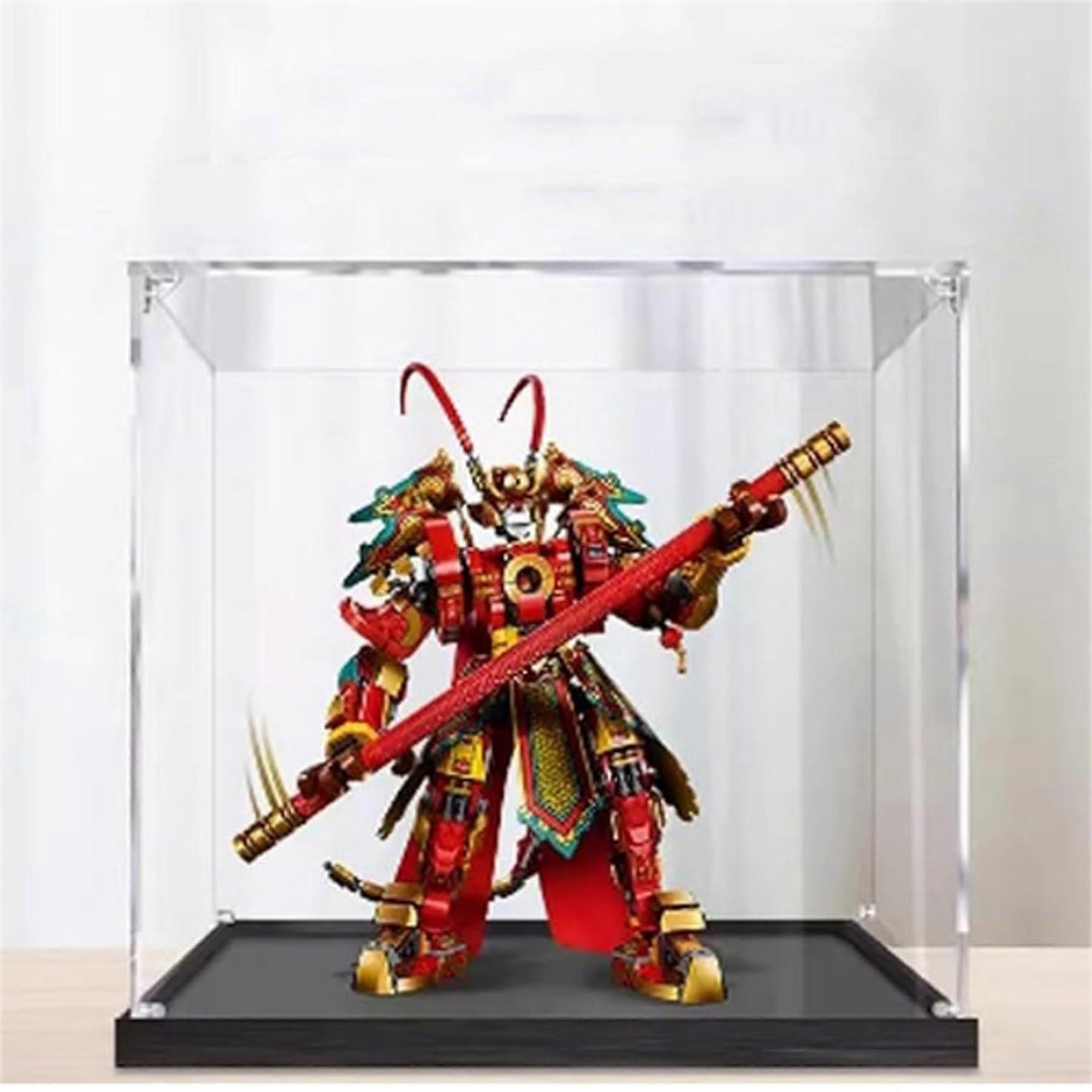 Acrylic Display Case with Dustproof Protection and Clear Black Base for  80012