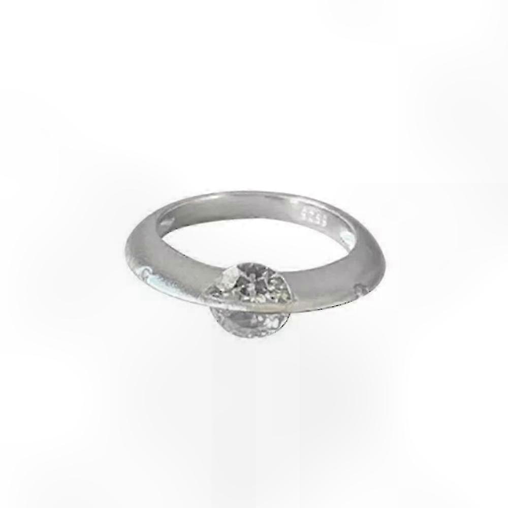 Rotatable Cosmic Ring in Sterling Silver with Diamond Accents