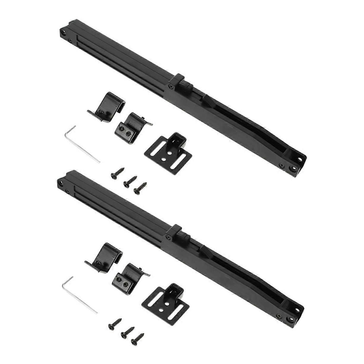 2 Sets Heavy Duty Barn Door Soft Close Damper Kit Adjustable Damping Strength NoDrill Installation