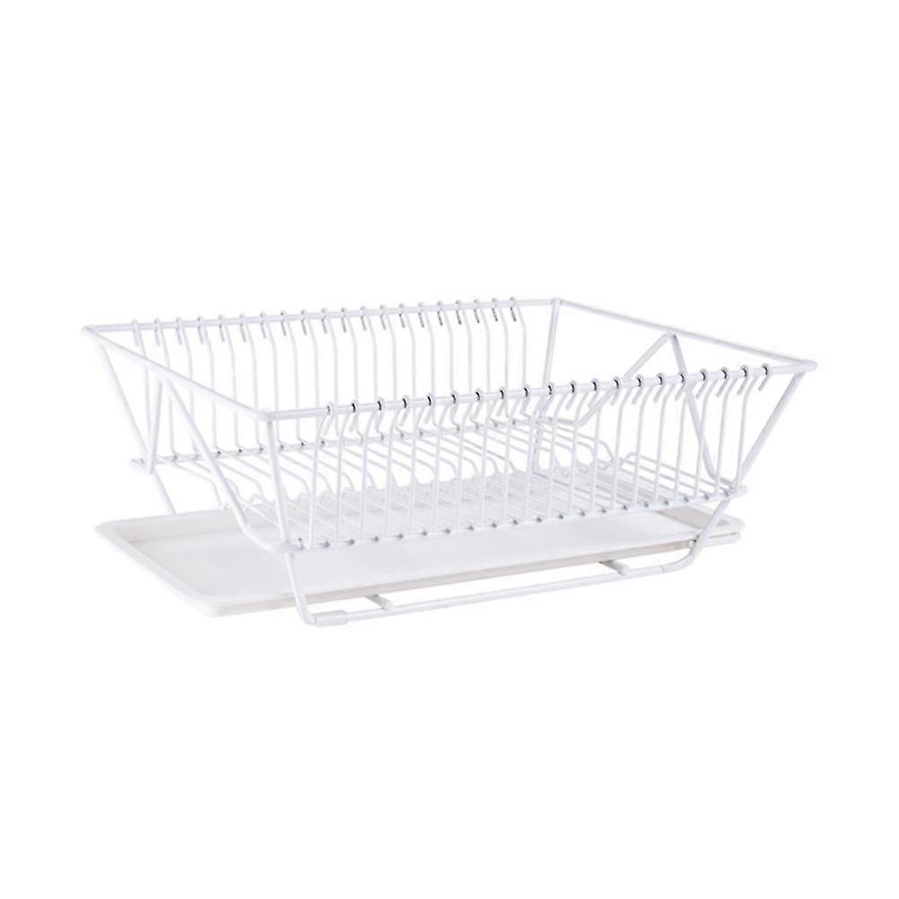 Dish Sink Rack Dish Drying Rack Home Users Kitchen Organization Simple Design 38.5X28.5X14.5CM 1Set