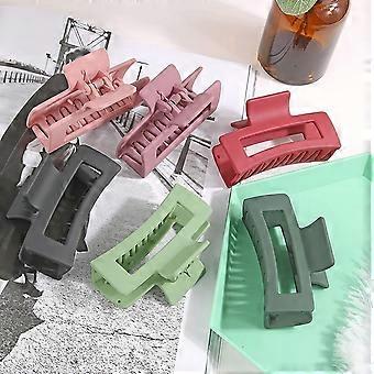 Fermaglio per capelli a tinta unita, grande, accessorio di moda per capelli