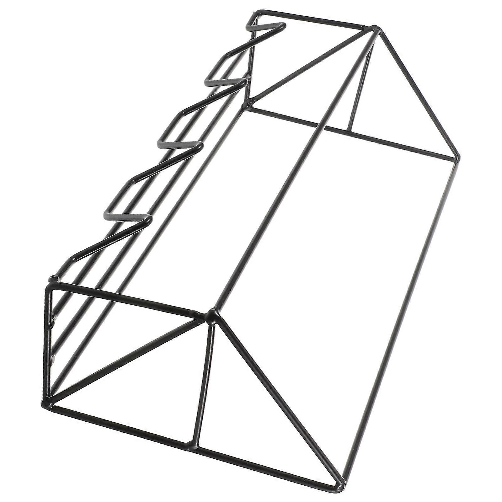 Japanese Floating Shelf for Storage Black Iron Wall Mounted Rack