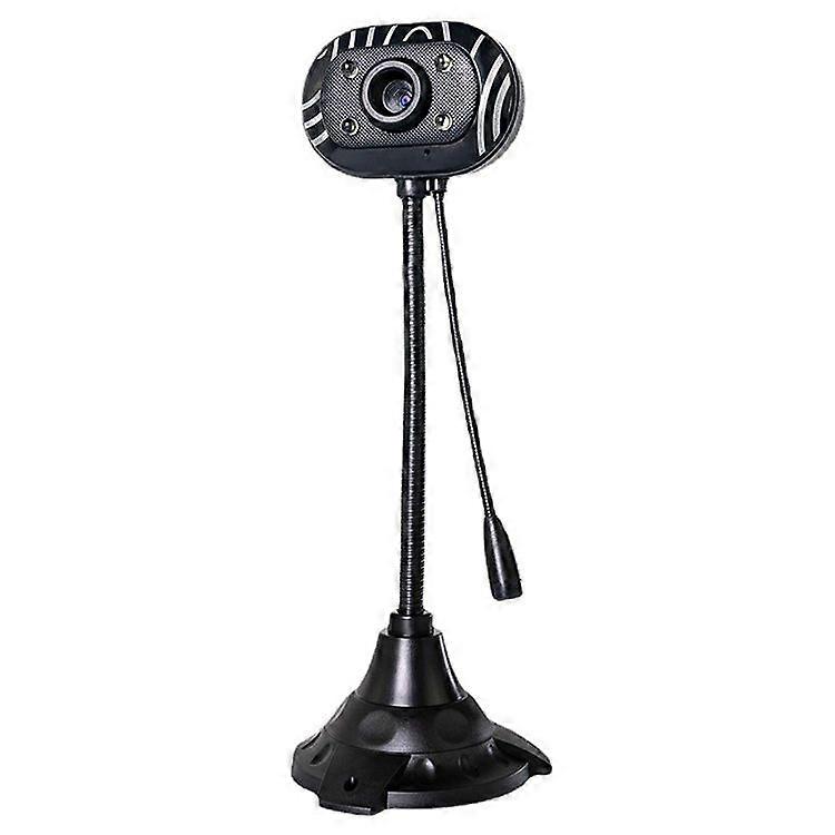 5.0 Mega Pixels USB 2.0 Driverless PC Camera / Webcam with MIC and 4 LED Lights, Length: 1.1m