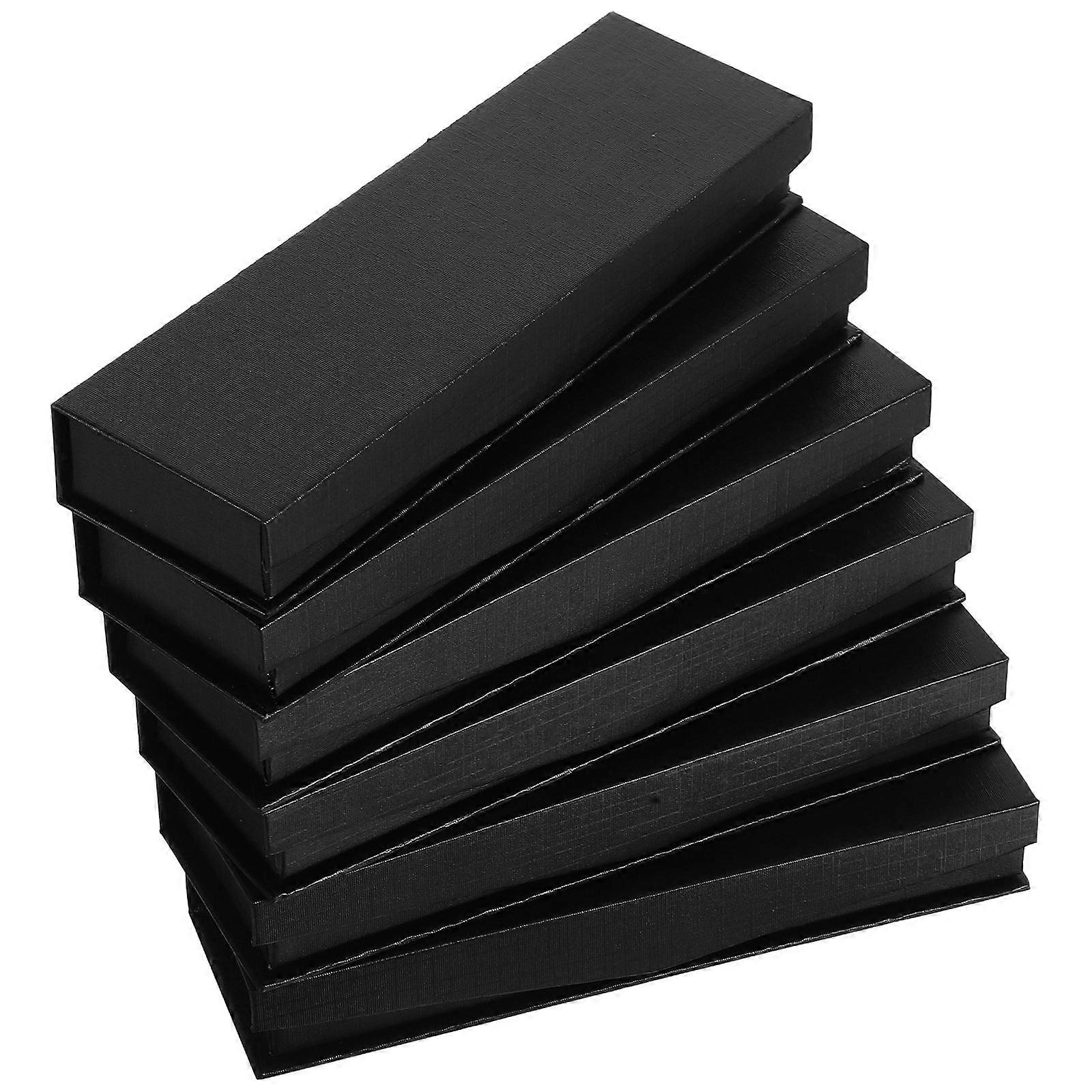 Black Pen Container 6Pcs Pen Pencil Gift Box Fork Spoon Holder