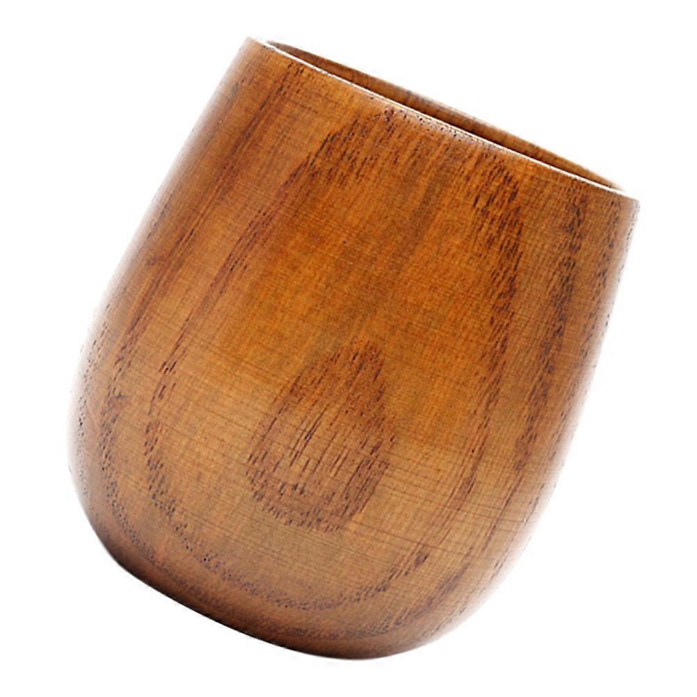 Drinking Mug Solid Wood Cup for Storage Water 1Pcs Light Brown Cup