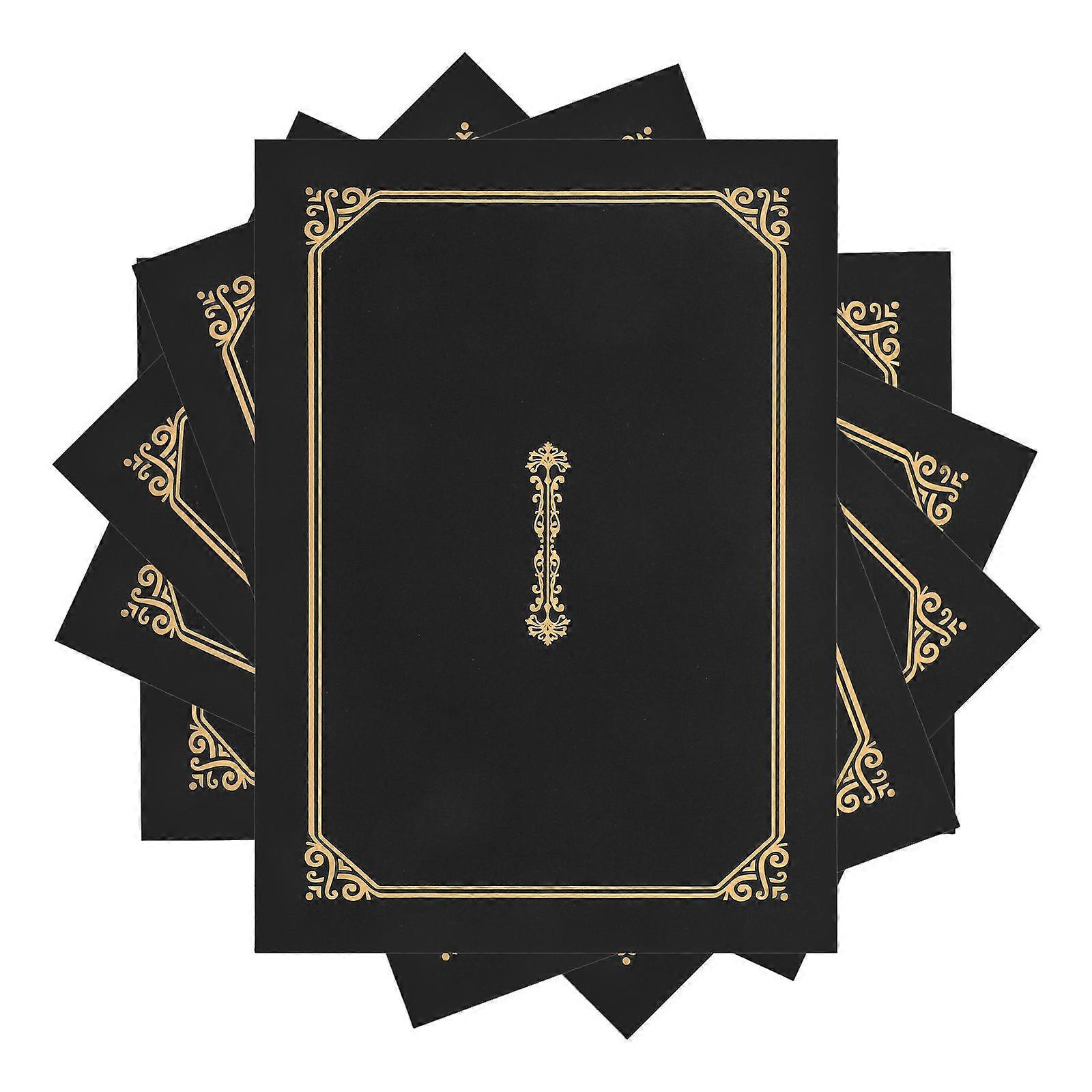 Diploma Covers Paper Document Covers for Protection 40Pcs Black