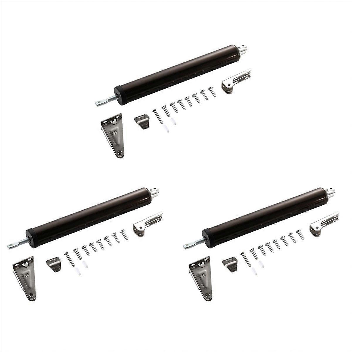 Simple Door Closer Silent Pneumatic Hydraulic Buffer Automatic Brown