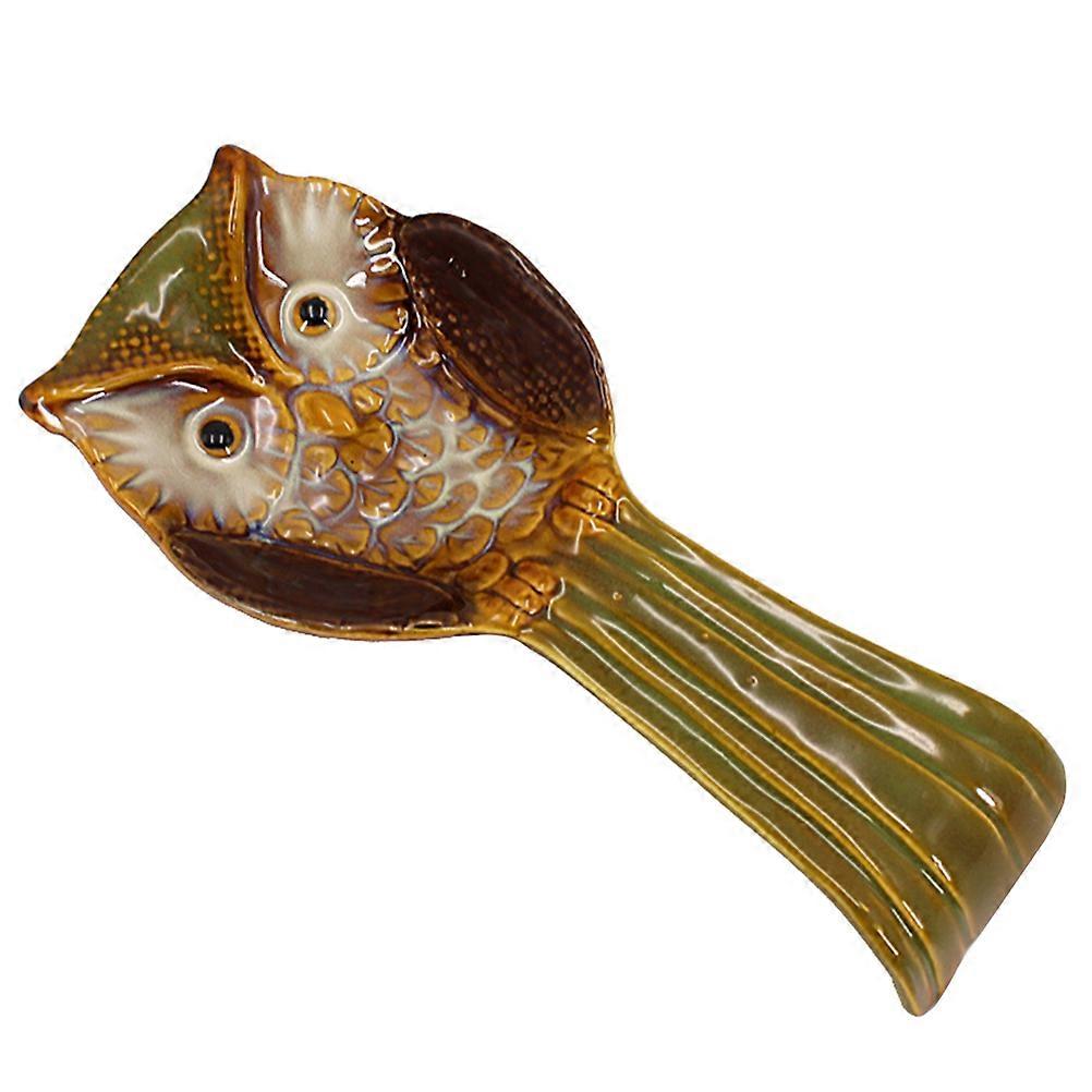 Spoon Stand Decor Owl Shape Stabilize Spoon Home Use And Beautiful 1Pack
