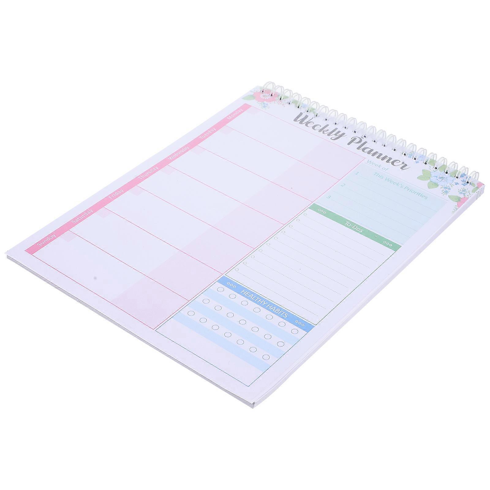 Weekly Planner Notepad for Writing Portable Daily Planner Notebook Office Use