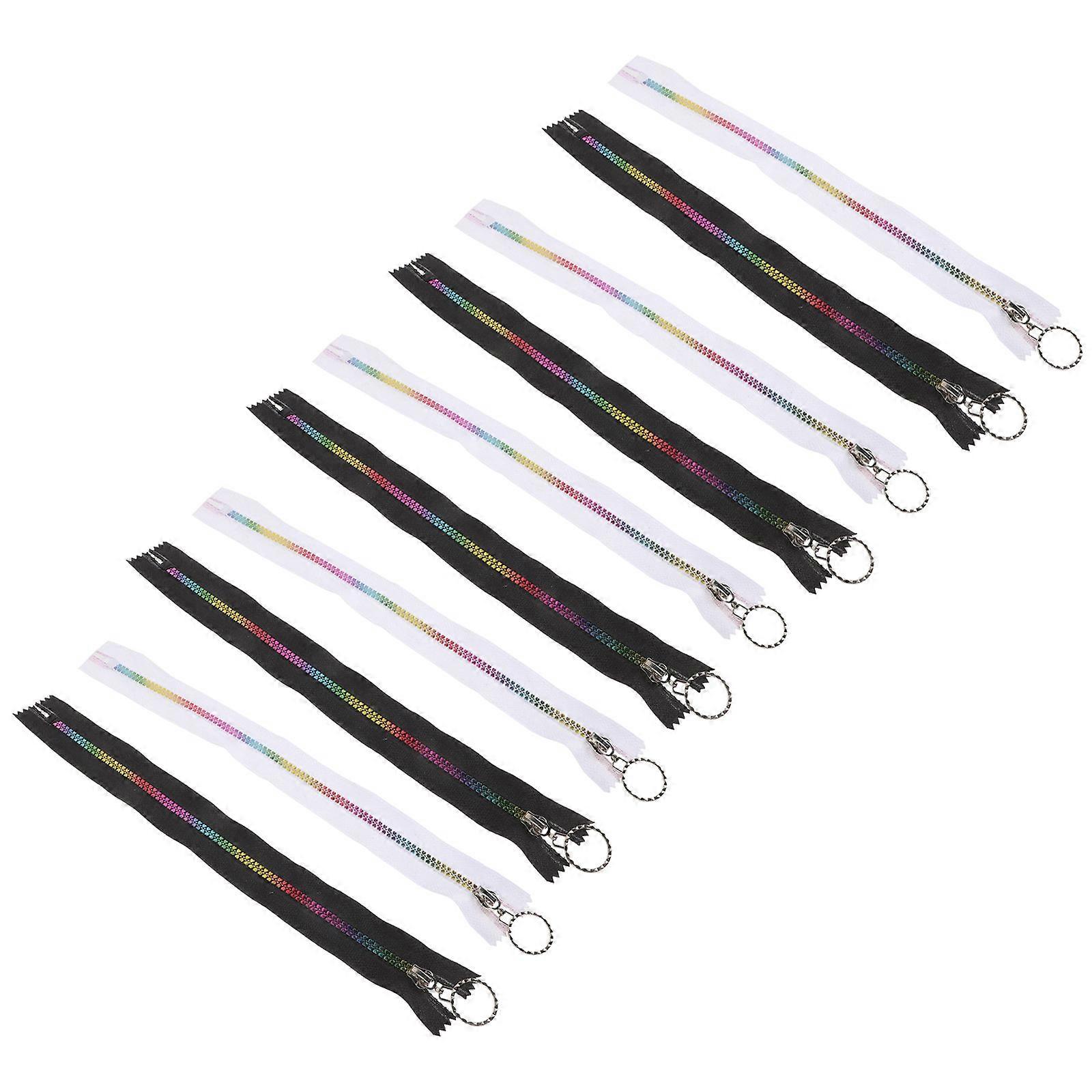 Sewing Heart Zipper Pull Resin Zipper for Garment 10Pcs Pack