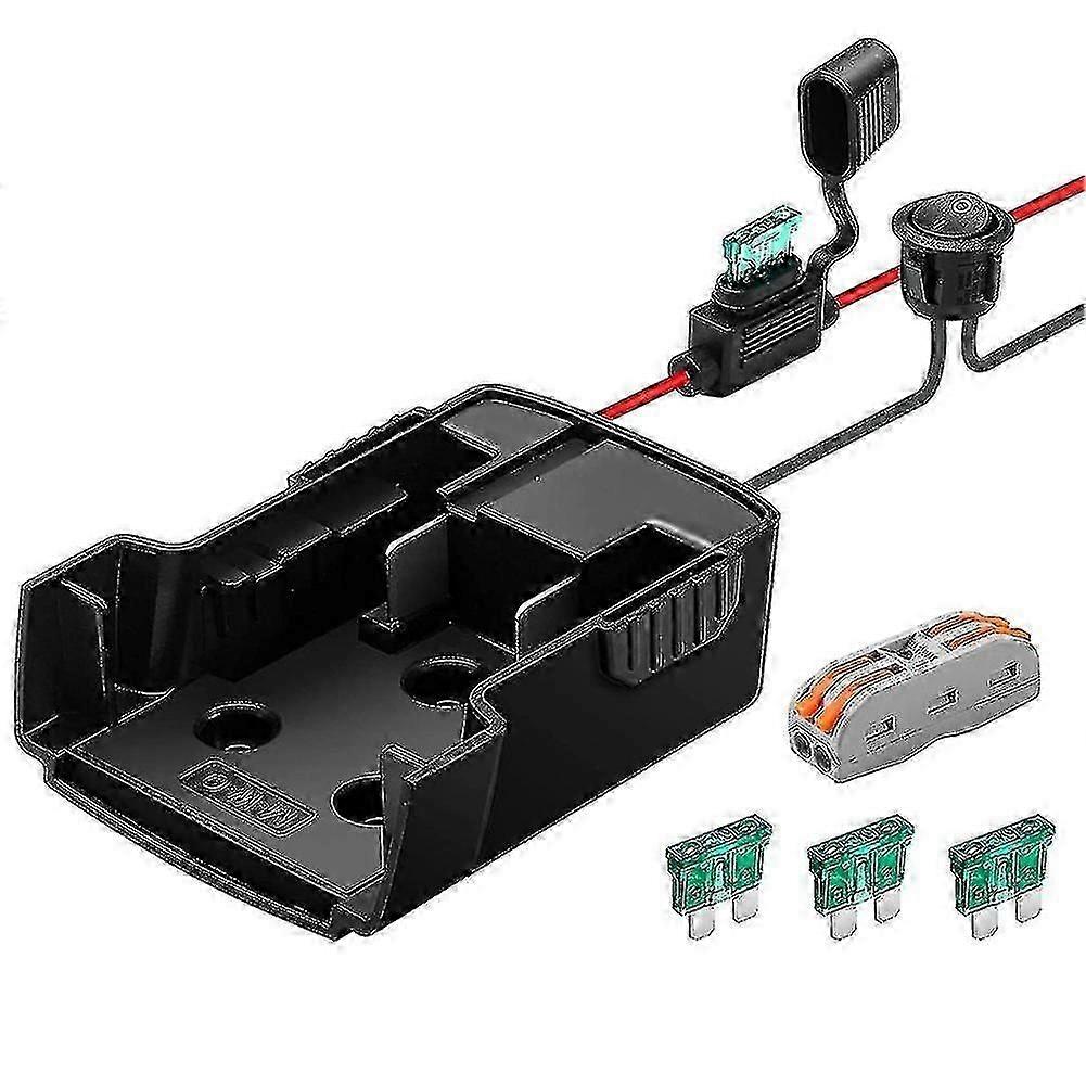 Power Wheels Battery Adapter M18 with Conversion Kit and Switch, Includes 4 Fuses