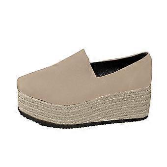 Dames instapschoenen, casual platformschoenen, dames hardloopschoenen, modieuze sneakers, casual loafers, middelhoge hakken, wandelschoenen, kaki, maat 38