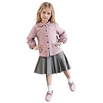 Baby- en peuterschoenen, leren mocassins, eerste loopschoentjes, roze, voor jongens en meisjes, 15-18 maanden.