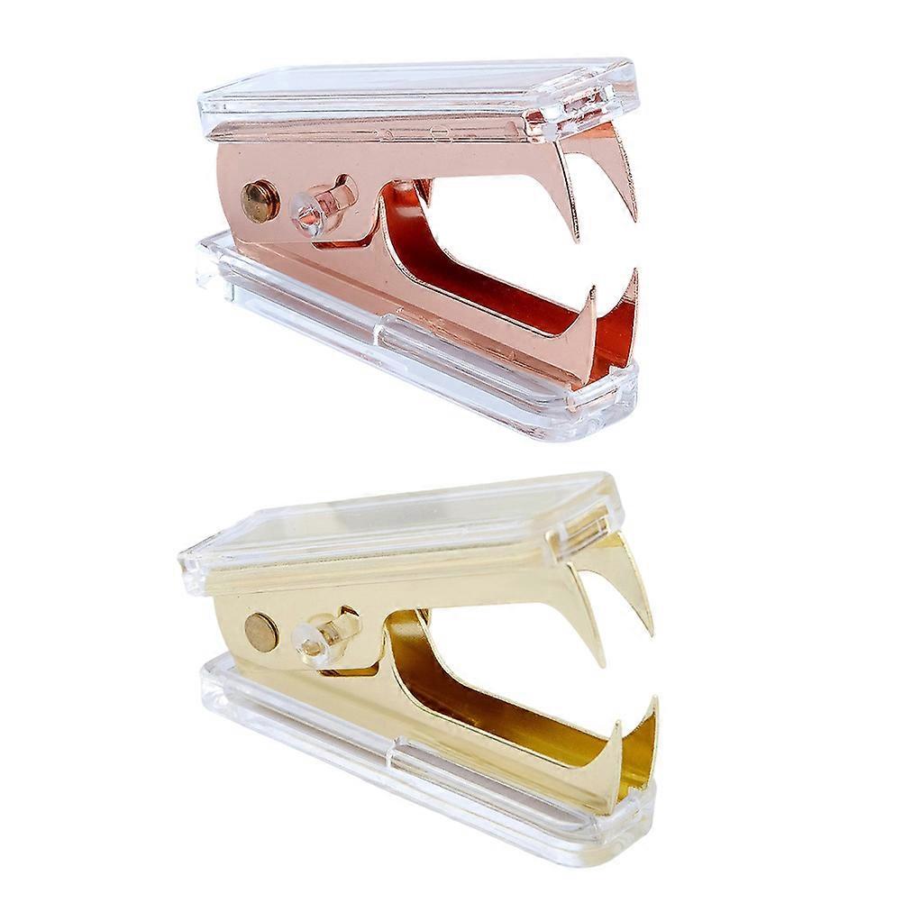 Transparent Stapler Office Supplies for Stapling 4Pcs Assorted Color