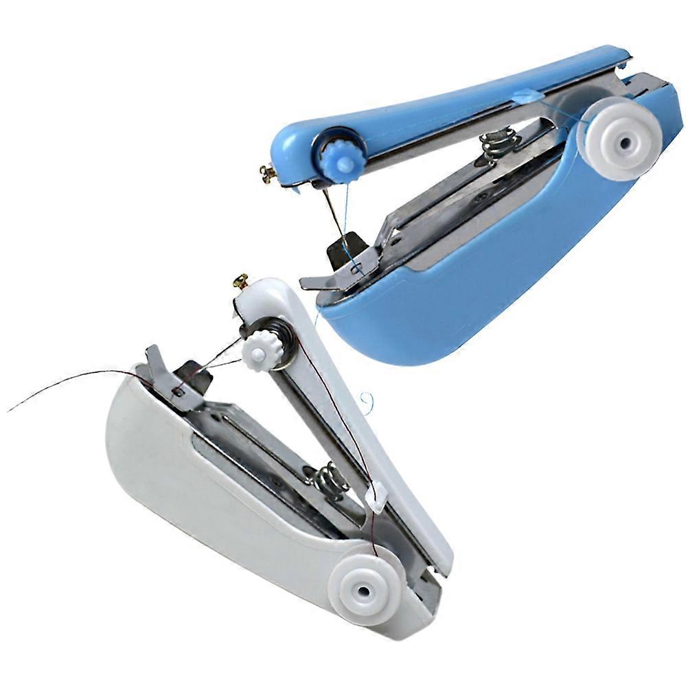 Hand Held Stitching Machine Automatic Feed Adjustment For Fabric DIY Projects Plastic 2Pcs