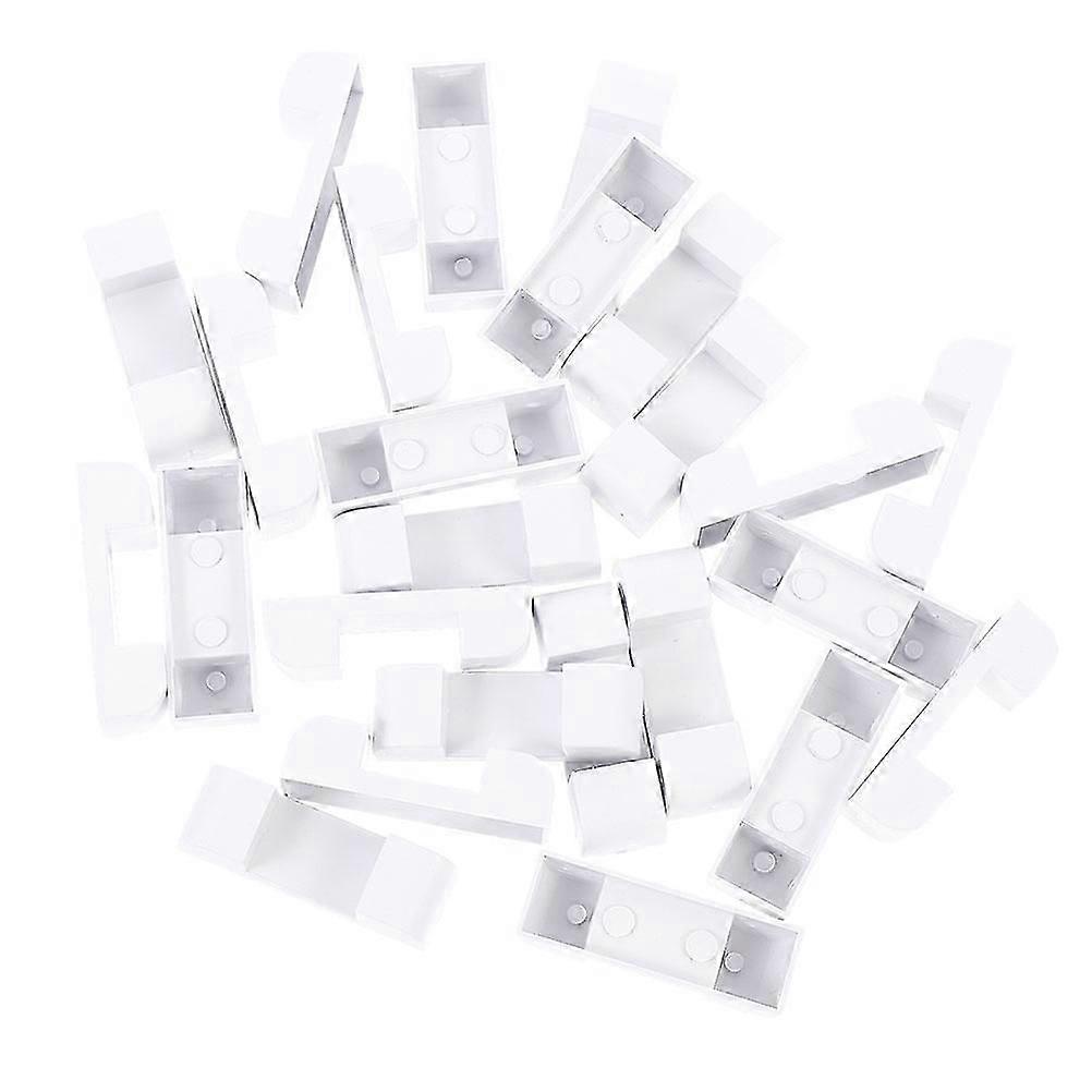 Floating Base Display Boxes 100Pcs Square White Storage Holder For Counters And Display Cabinets Storing Function