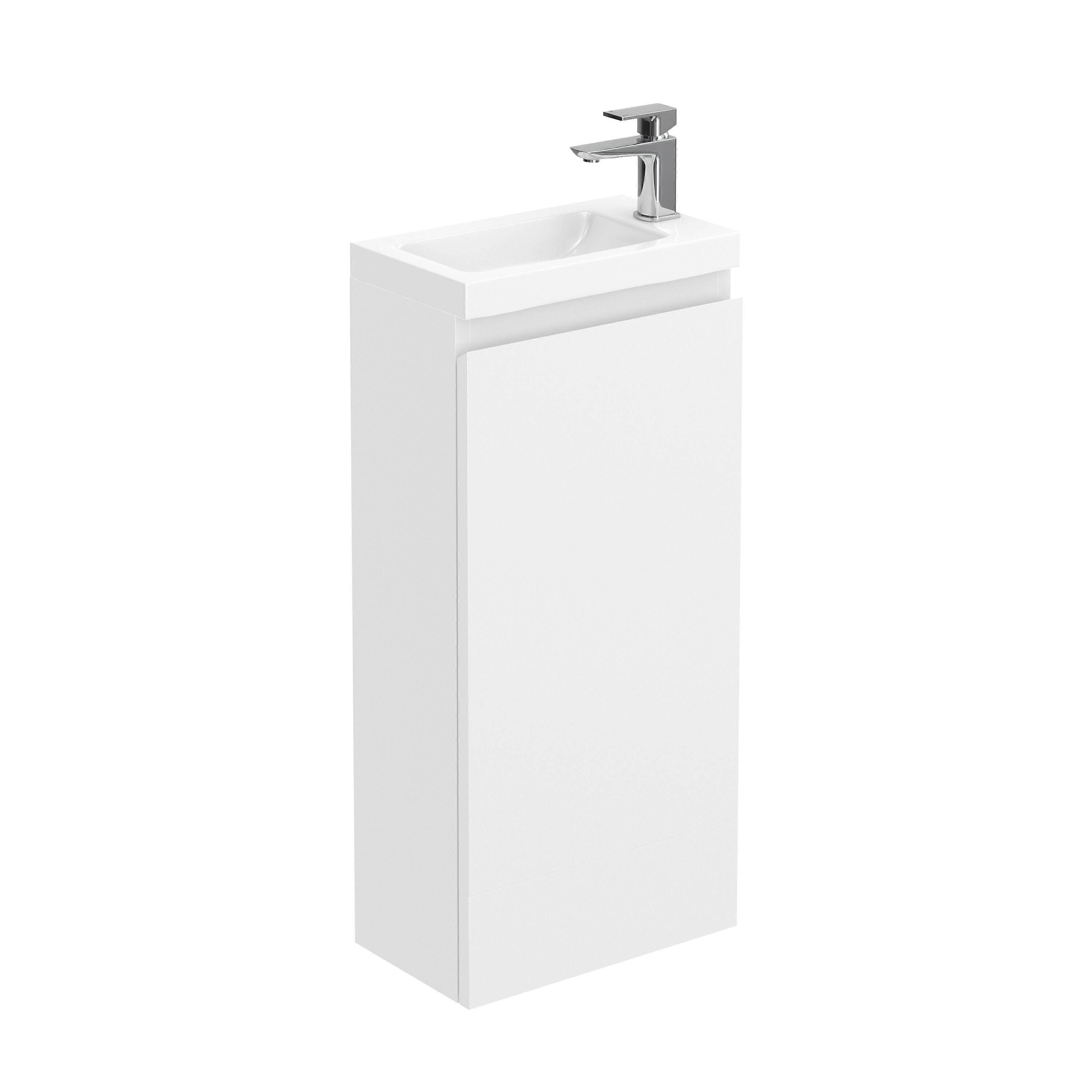 400mm White Vanity Unit with Basin