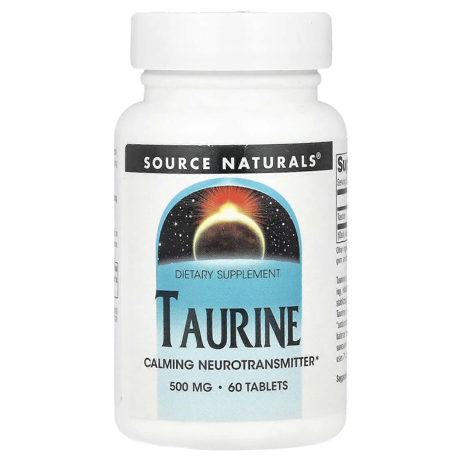 Source Naturals, Taurine, 500 mg, 60 Tablets, 4-Pack