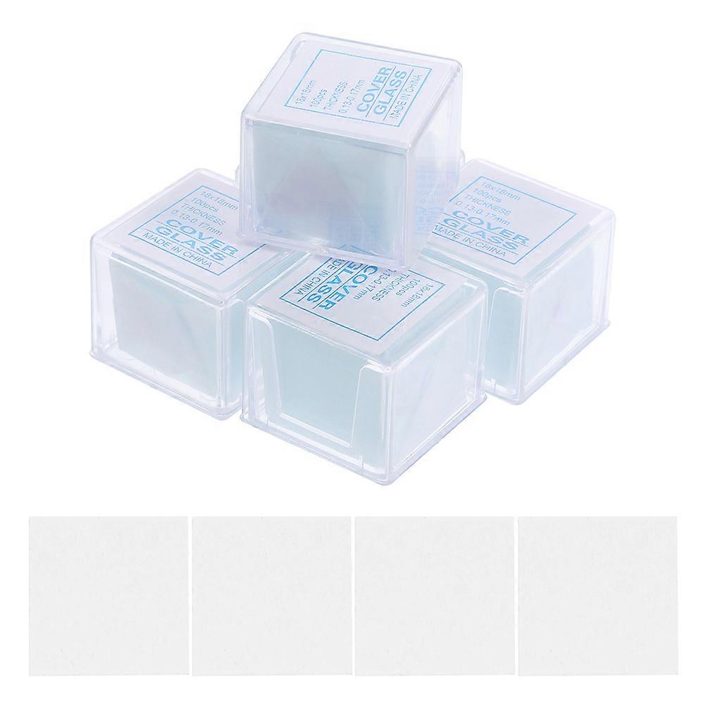 500Pcs Microscope Slides Microscope Cover Slips Transparent Glass Cover Slips