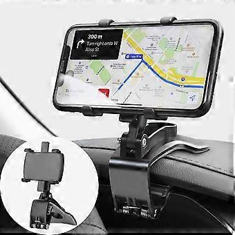 Car phone holder, 360-degree rotation, dashboard phone holder, supports GPS and 4-7 inch smartphones.