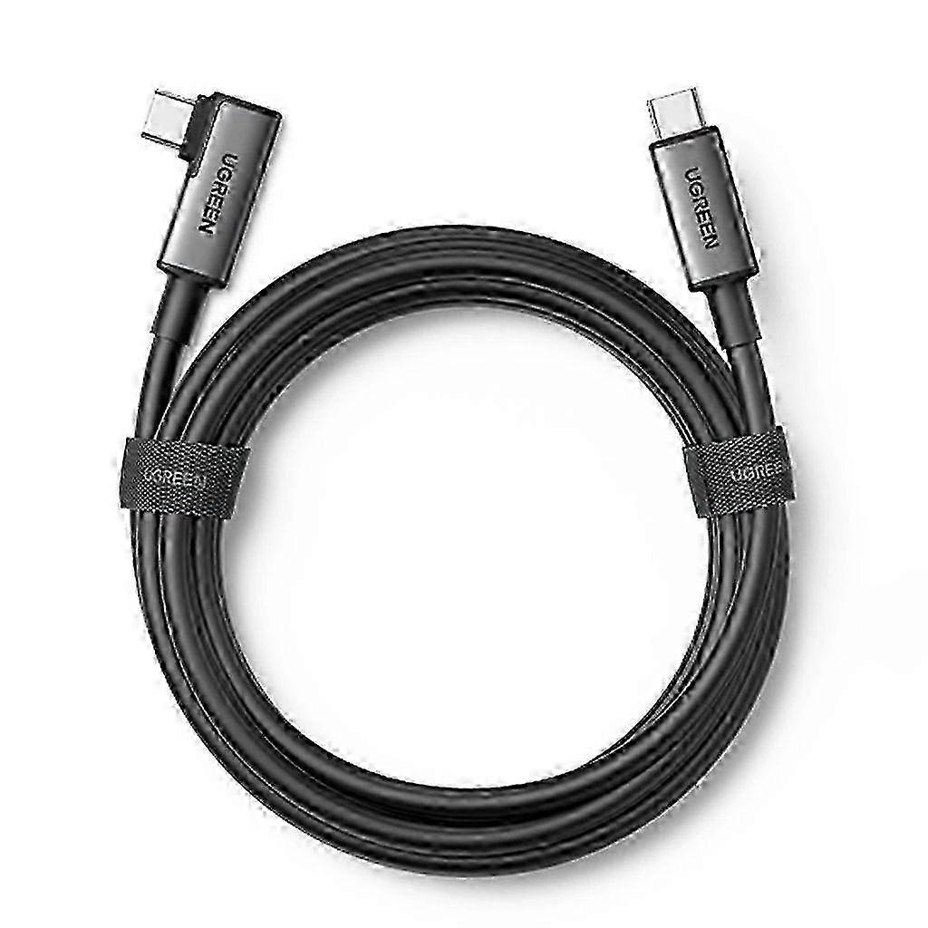 UGREEN Right Angle USB-C to USB-C Cable 5m, Fast Charging & Data Sync, Black