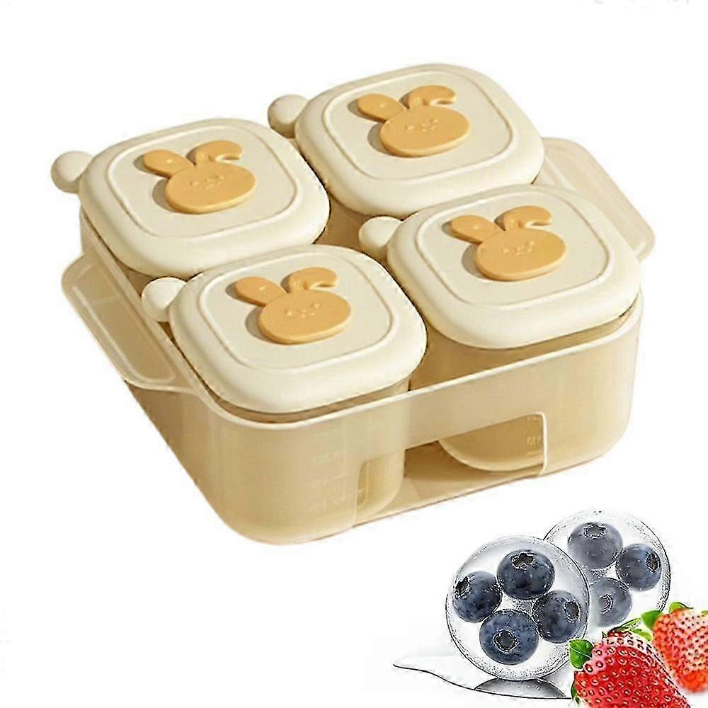 Lid Broth Container Puree Freezer Tray