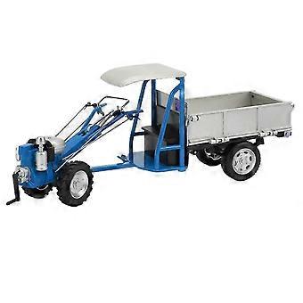Simulation Agriculture Walking Tractor Alloy Static Agricultural Tractor Model Toy for Children - Blue