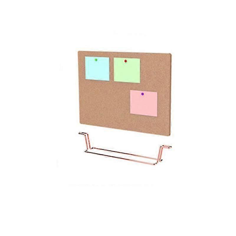 12. 6x9 polegadas Desktop Bulletin Board Frameless Cork Board com suporte (Rose Gold)