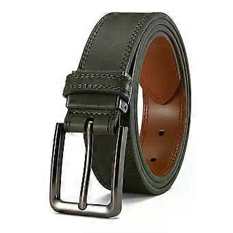 Men's Leather Belt High-quality Business Automatic Buckle Fashionable Ratchet Can Be Adjusted Freely