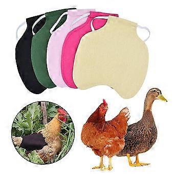 5er Pack Huhn Sattelhühne Schürze Feder Fixer Flügel Rücken Protektor Henne Schürze mit elastischen Riemen für kleine mittlere Hühner