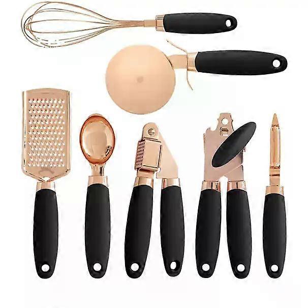 Multi-function Kitchen Gadgets 7 Piece Set Stainless Steel Silicone Kitchen Utensil