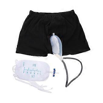1 Set Incontinence Underwear with Urine Collector Bags Anti-leak Incontinence Men Underwear