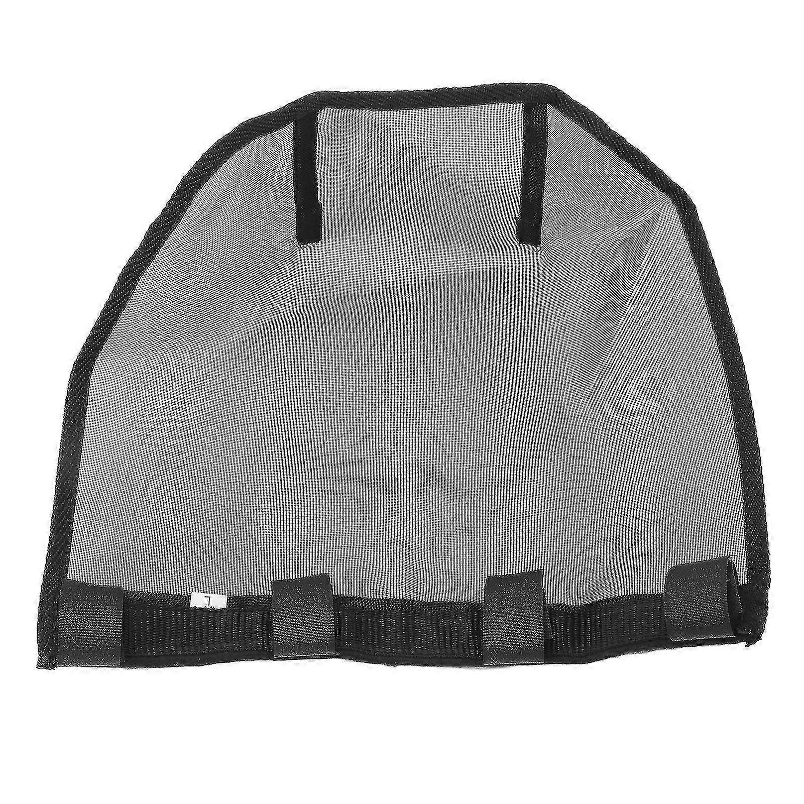 Filet nasal respirant en plastique noir pour cheval, taille L - Maille fine. Compatible avec les masques nasaux pour chevaux et les animaux de ferme.